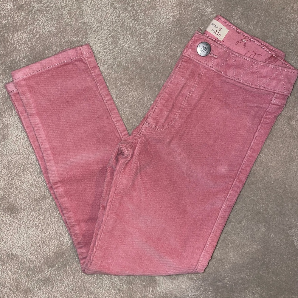 Zara kids- size 5 corduroy pants PINK